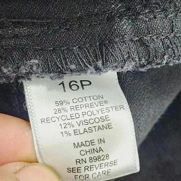 LOGO by Lori Goldstein Pull on Legging/ Jegging Crop Pants Women's 16P - Picture 8 of 9